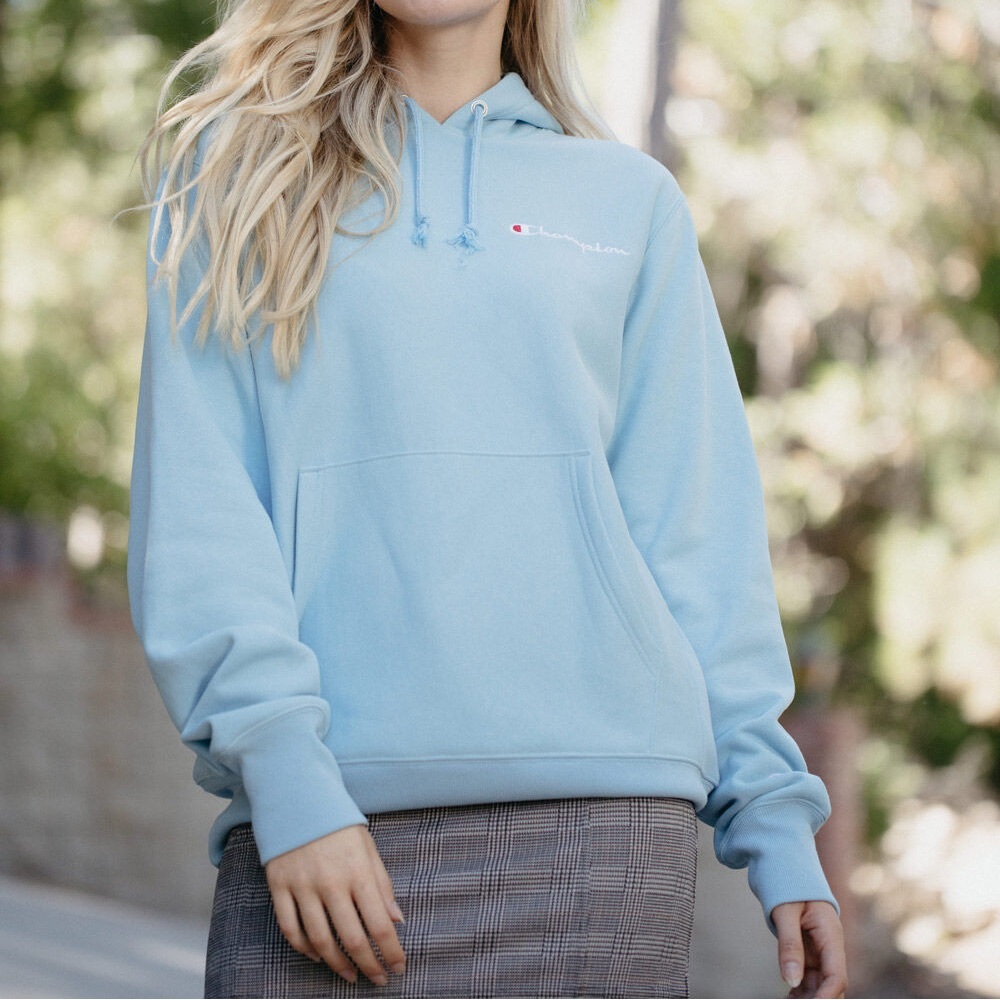 Champion Light Blue Hoodie